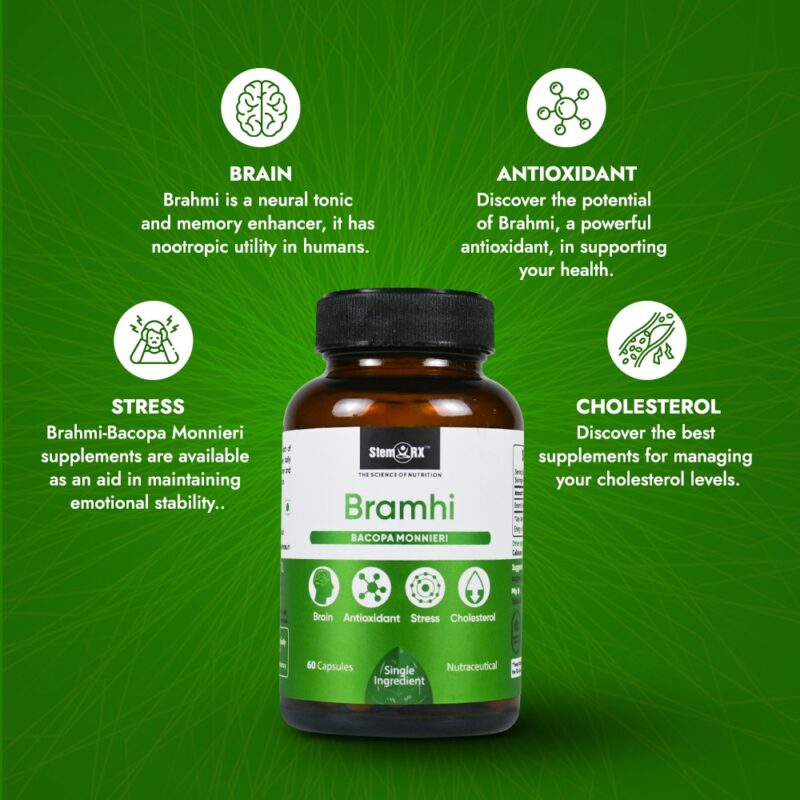 Bramhi - Antioxidant Supplement | Cholesterol control supplement | memory supplements | stress reducing supplements